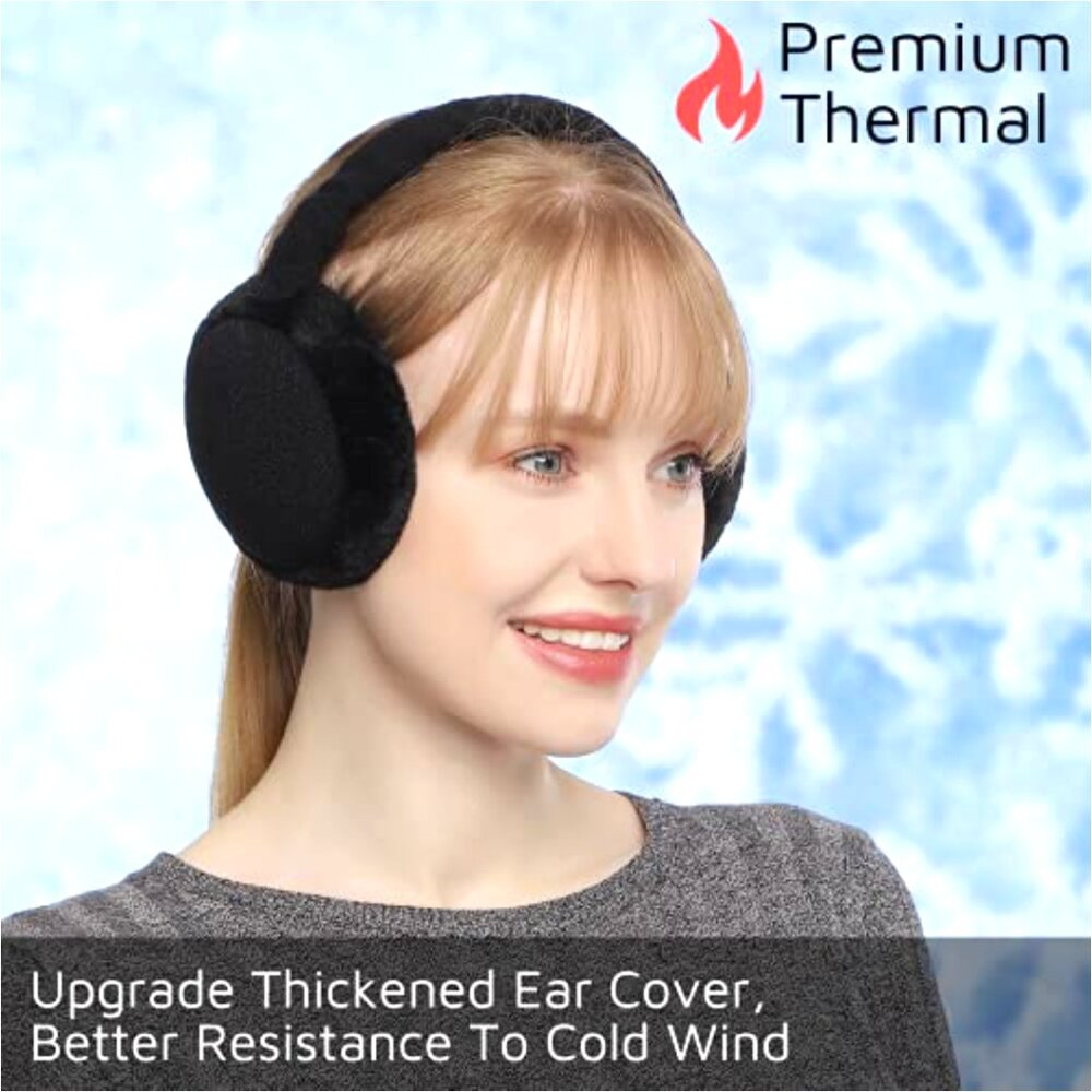 Premium Foldable Adjustable Earmuffs Thermal Ear … - image 5